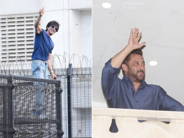 Photo : Eid Mubarak From SRK, Salman Khan: Here's How They Greeted Fans