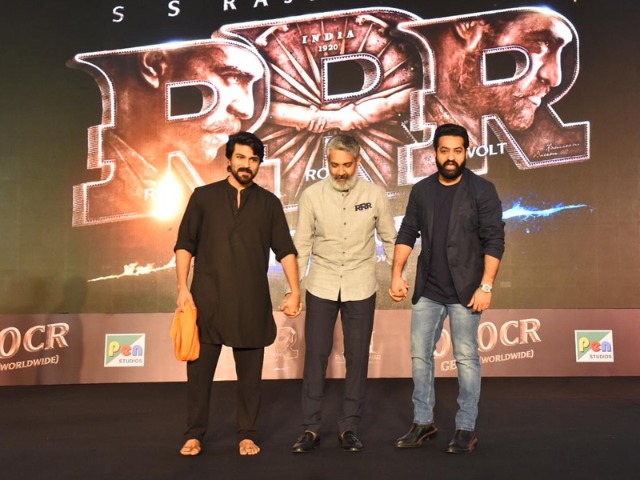 <I>RRR</i> Success Bash With Ram Charan, Jr NTR And SS Rajamouli <I>RRR</i> Success Bash With Ram Charan, Jr NTR And SS Rajamouli