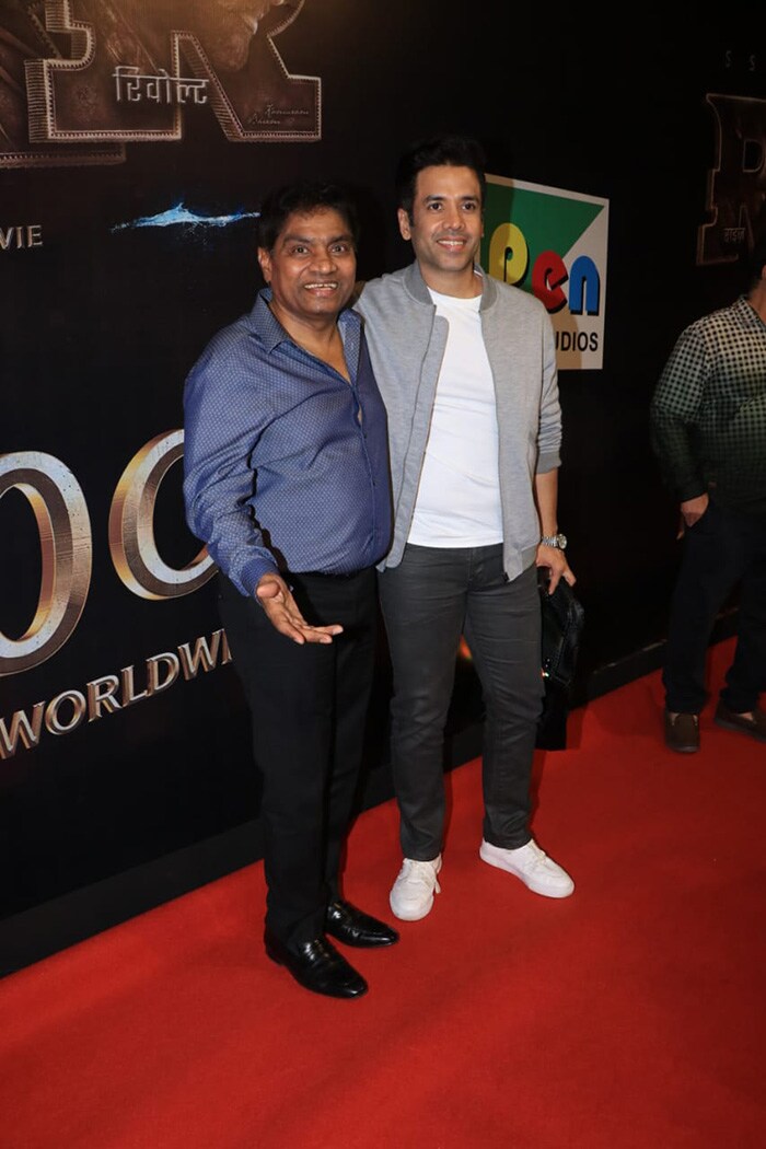 Johnny Lever and Tusshar Kapoor were pictured together.