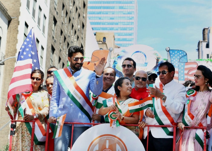 Abhishek Bachchan At Indian Independence Day Celebrations In New York
