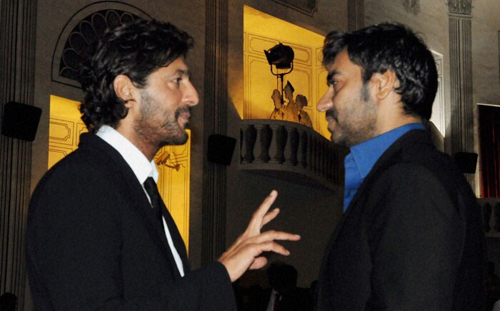 Actors Chunky Pandey and Ajay Devgn during the inauguration of International Film Festival of India (IFFI) 2010. (Photo: PTI)