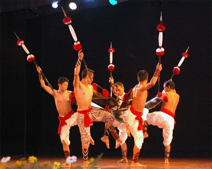 Artists performing regional dance at the inaugural ceremony of the 40th International Film Festival (IFFI-2009), at Kala Academy, in Panaji, Goa on November 23, 2009.