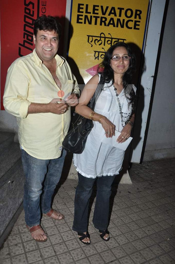 TV actors and couple Rasik and Ketki Dave at the screening of <i>I Hate Luv Storys</i>.