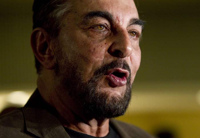 Kabir Bedi at the airport.