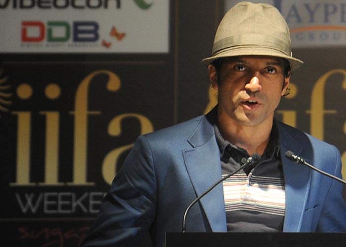 Farhan Akhtar, who will be co-hosting the IIFA Award ceremony with Shahid Kapoor, talks to the media.