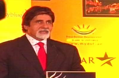 Amitabh Bachchan hold a press conference at the 7th annual IIFA awards in Dubai.