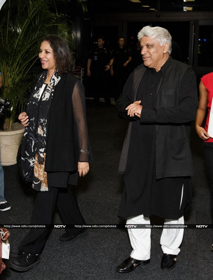 Shabana Azmi and Javed Akhtar also arrived before the festivities began.