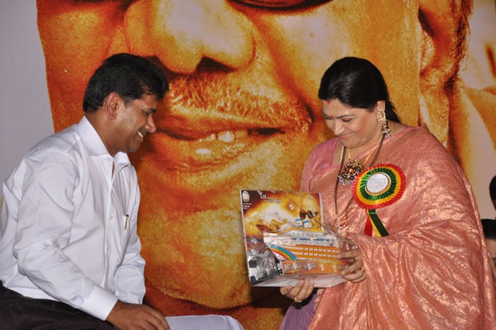 Actress Khushboo, who plays an important role in the movie, expressed her gratitude to have an opportunity to recite scripts written by Chief Minister M Karunanidhi.