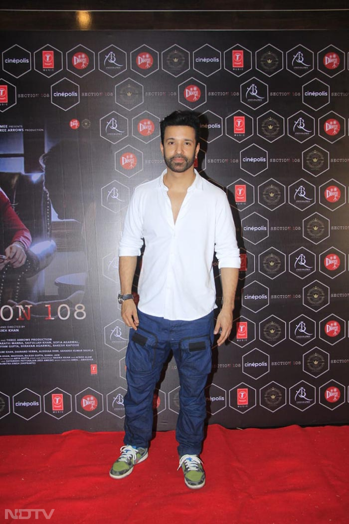 Aamir Ali looked dapper in a white shirt at a teaser launch. (Image Courtesy: Varinder Chawla)