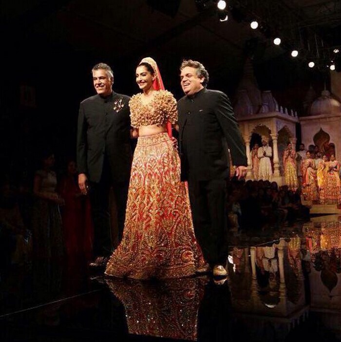 Sonam Kapoor Looks Twice as Nice at the Bridal Fashion Week