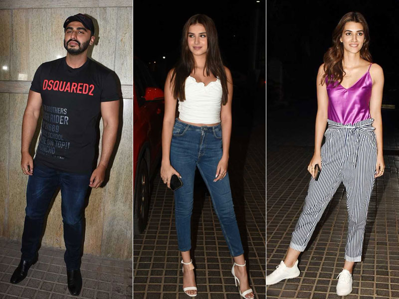 Tara Sutaria And Kriti Sanon Glam Up Screening Of Arjun Kapoor's India's Most Wanted
