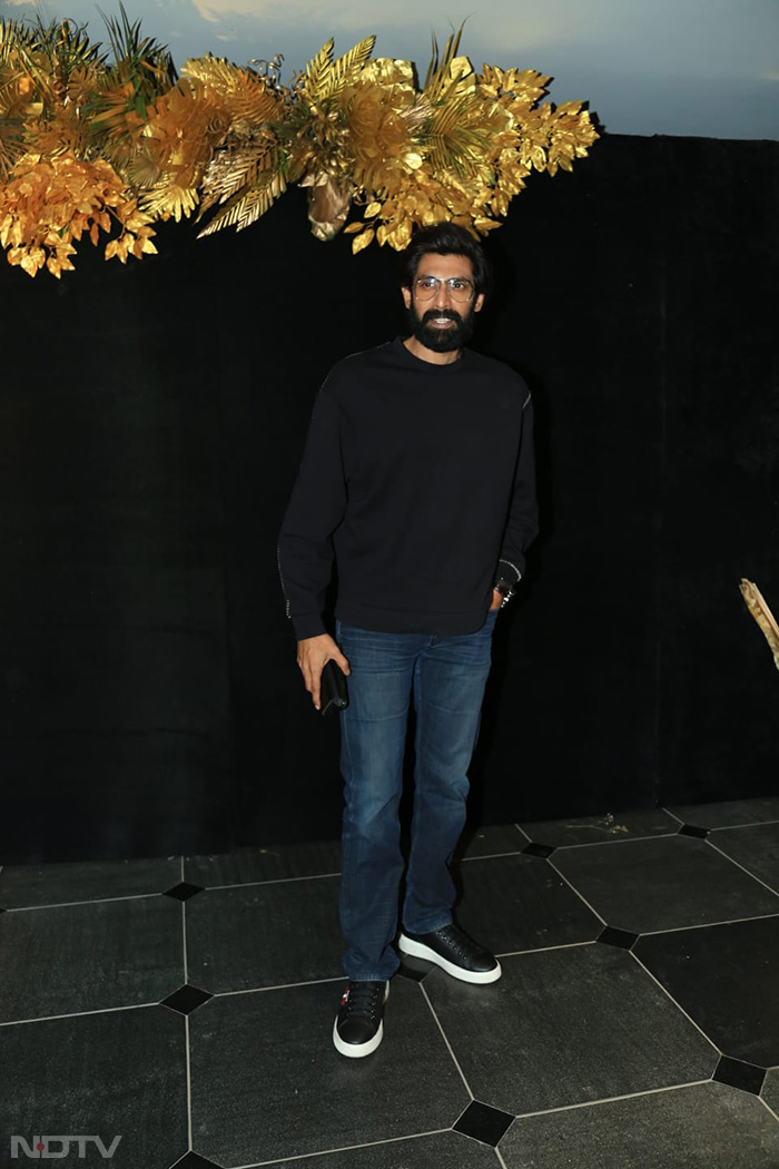 Rana Daggubati was also pictured last night. (Image Courtesy: Varinder Chawla)