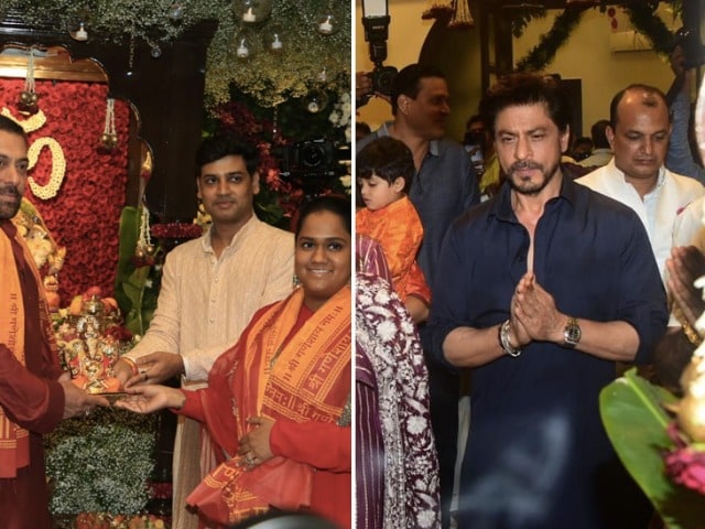 Photo : Inside Shah Rukh Khan And Salman Khan's Ganesh Chaturthi Diaries