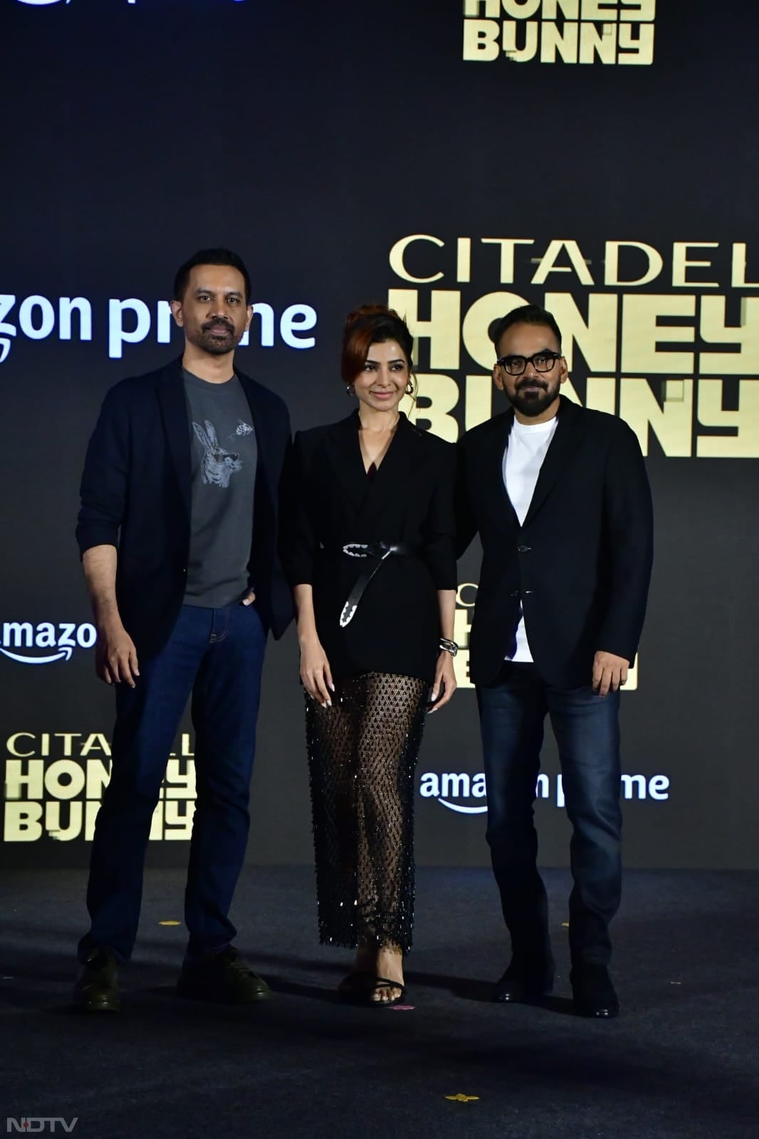 The director duo Raj and DK joined Samantha Ruth Prabhu on stage. (Image Courtesy: Varinder Chawla)