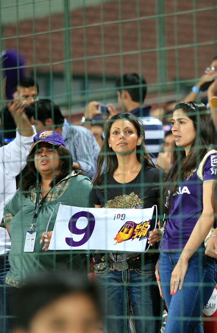 Gauri Khan attends the 2010 DLF Indian Premier League T20 group stage match between Delhi Daredevils and Kolkata Knight Riders played at Feroz Shah Kotla Stadium on March 29, 2010 in Delhi, India. (Photo: IPL2010/Getty Images)