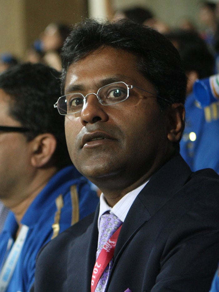 IPL Chairman and Commissioner Lalit Modi watches the 2010 DLF Indian Premier League T20 semi final match between Mumbai Indians and Royal Challengers Bangalore played at DY Patil Stadium on April 21, 2010 in Navi Mumbai, India. (Photo: IPL2010/Getty Images)