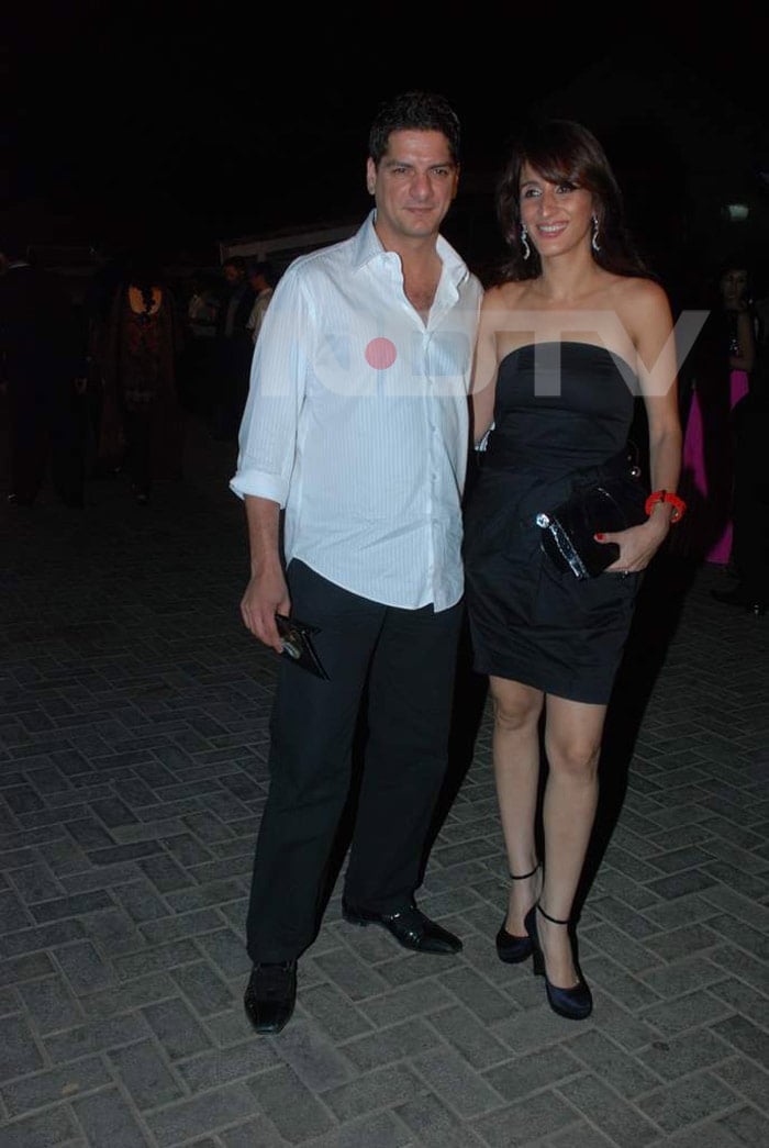 DJ Aqeel with wife Farah.
