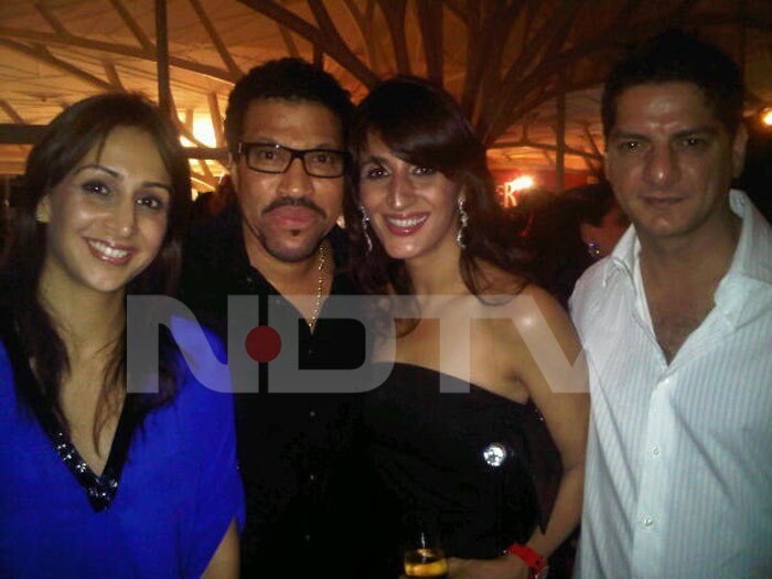 Lionel Richie with Farah Khan.