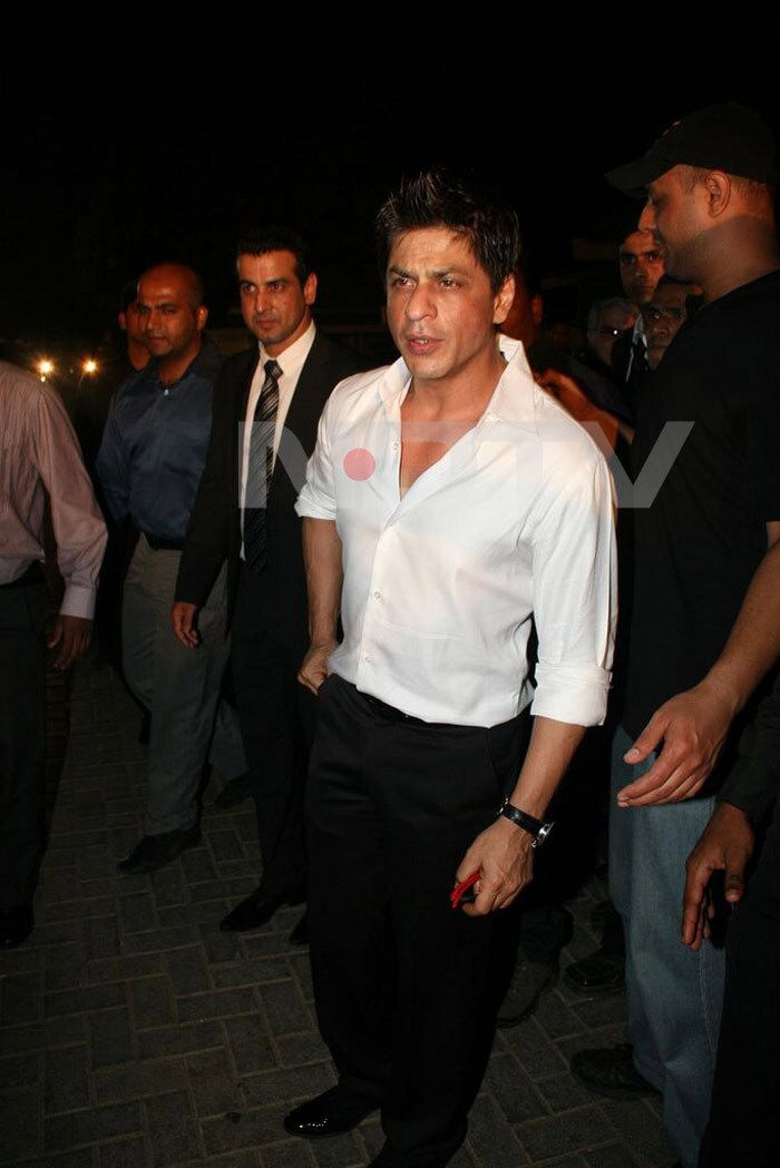 Owner of Kolkata Knight Riders Shah Rukh Khan at the IPL red carpet.