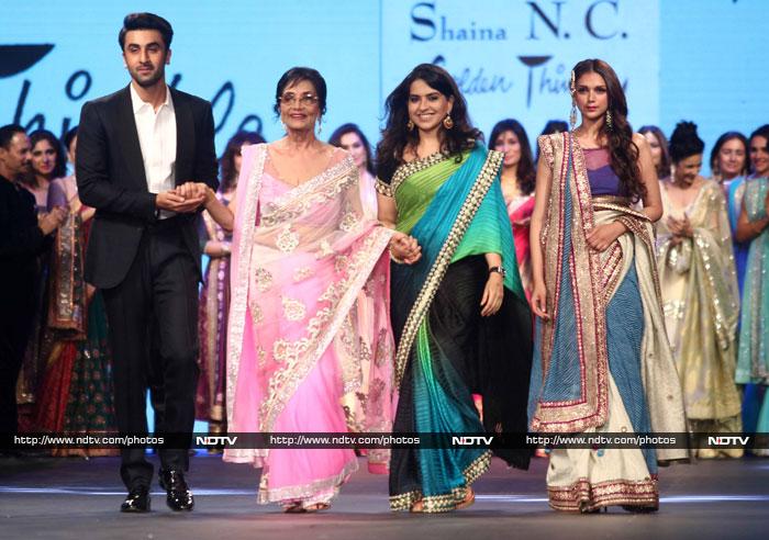 Fashion Parade: Ranbir, Aditi and VIP Guest Sadhana