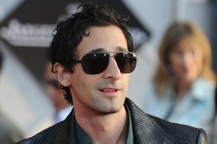 Actor Adrien Brody arrives for the world premiere of Iron Man 2 at the El Capitan Theatre n the Hollywood section of Los Angeles.