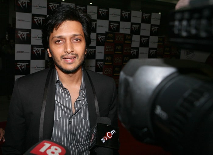 Riteish Deshmukh at the premiere of his film <i>Rann</i>. *(Photo: IANS)