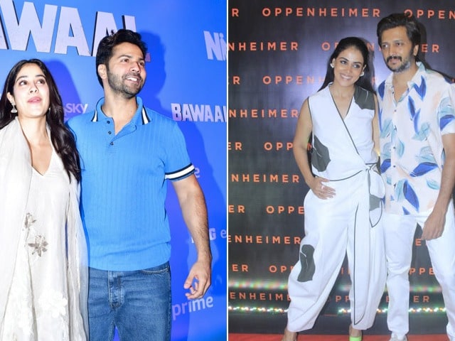 Photo : It's The Time To Screenings: Varun-Janhvi, Riteish-Genelia And Others