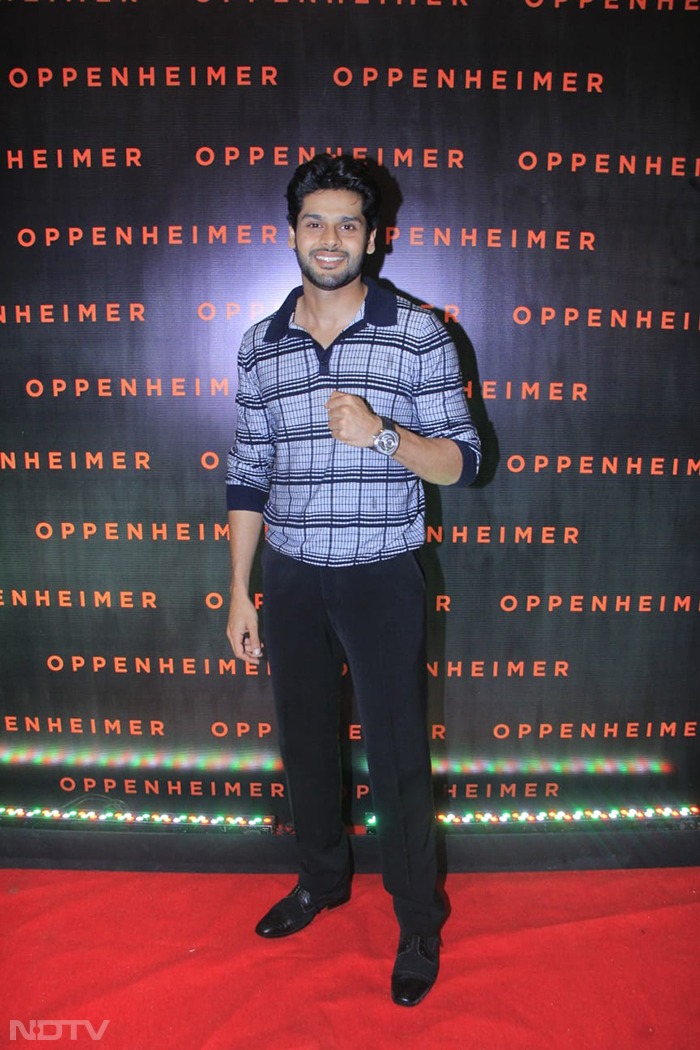 Abhimanyu Dassani also attended the screening of <i> Oppenheimer </i>. (Image Courtesy: Varinder Chawla)