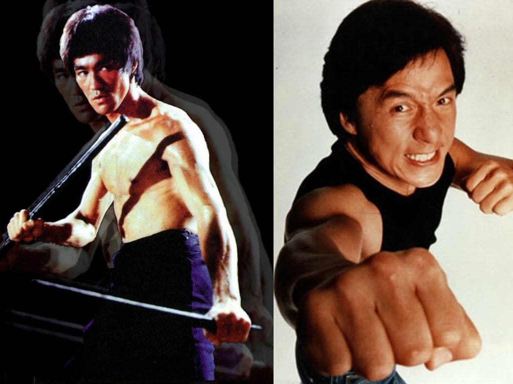 Jackie Chan created his screen persona as a response to Bruce Lee, and the numerous imitators who appeared before and after Lee's death. In contrast to Lee's characters, who were typically stern, morally upright heroes, Chan plays well-meaning, slightly foolish regular guys (often at the mercy of their friends, girlfriends or families) who always triumph in the end despite the odds.