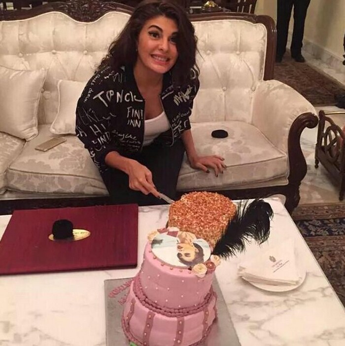 Jacqueline\'s Eight Birthday Cakes with Brothers Akshay, Sidharth