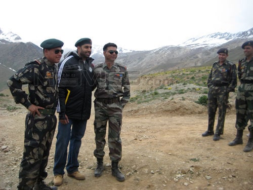 Abhishek also visited a bunker at Sando top.