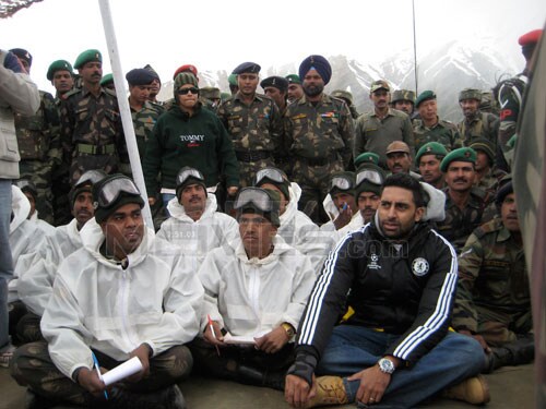 Abhishek's journey to Kargil was to celebrate the victory of the Indian army ten years ago at Kargil.