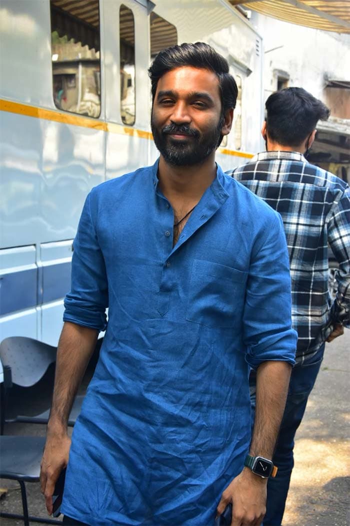 Dhanush was photographed in Filmistan.