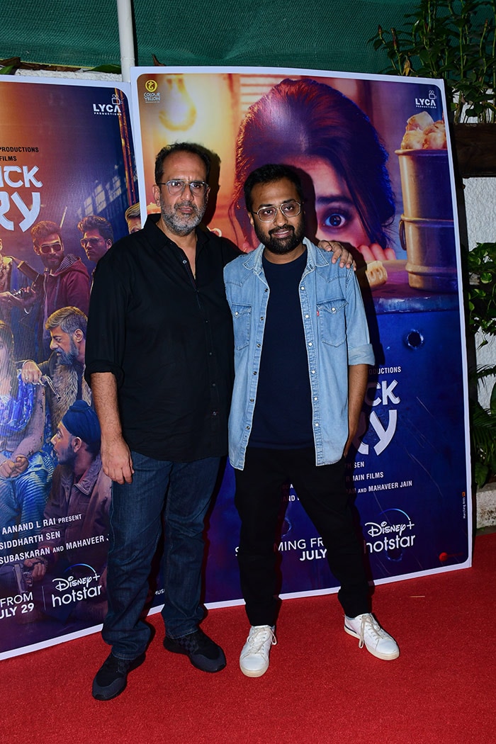 Aanand L Rai posed with Siddharth Sengupta for a picture.