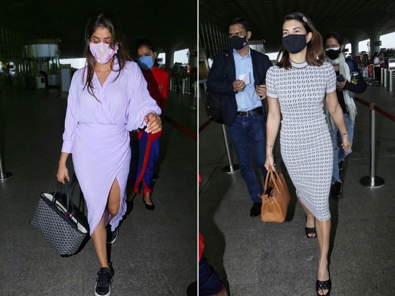 Photo : Jet, Set, Go: Janhvi And Jacqueline At The Airport