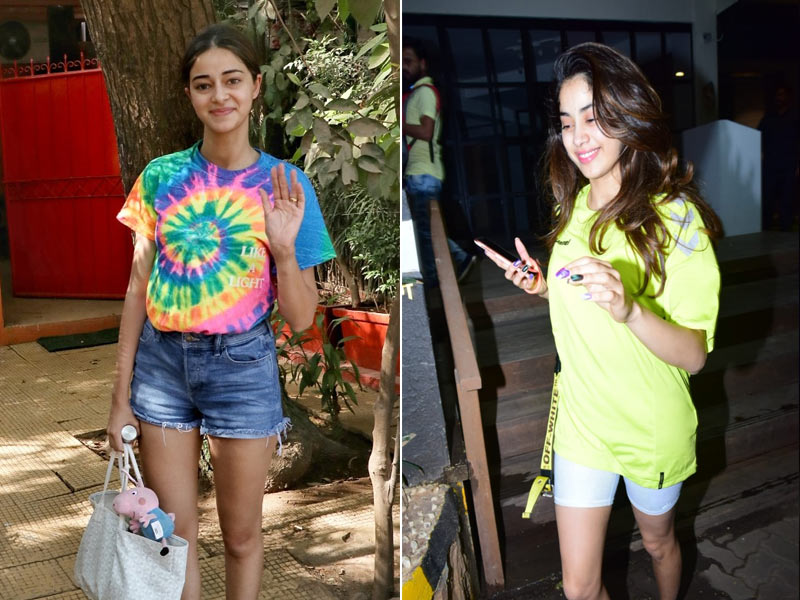 कलरफुल अंदाज में नजर आईं जान्हवी कपूर और अनन्या पांडे कलरफुल अंदाज में नजर आईं जान्हवी कपूर और अनन्या पांडे