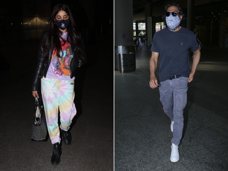 Photo : Janhvi Kapoor And Suniel Shetty's Uber-Cool Airport Looks Have Our Attention