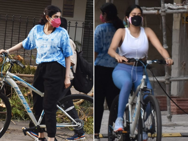 Janhvi And Khushi Kapoor's Bicycle Diaries