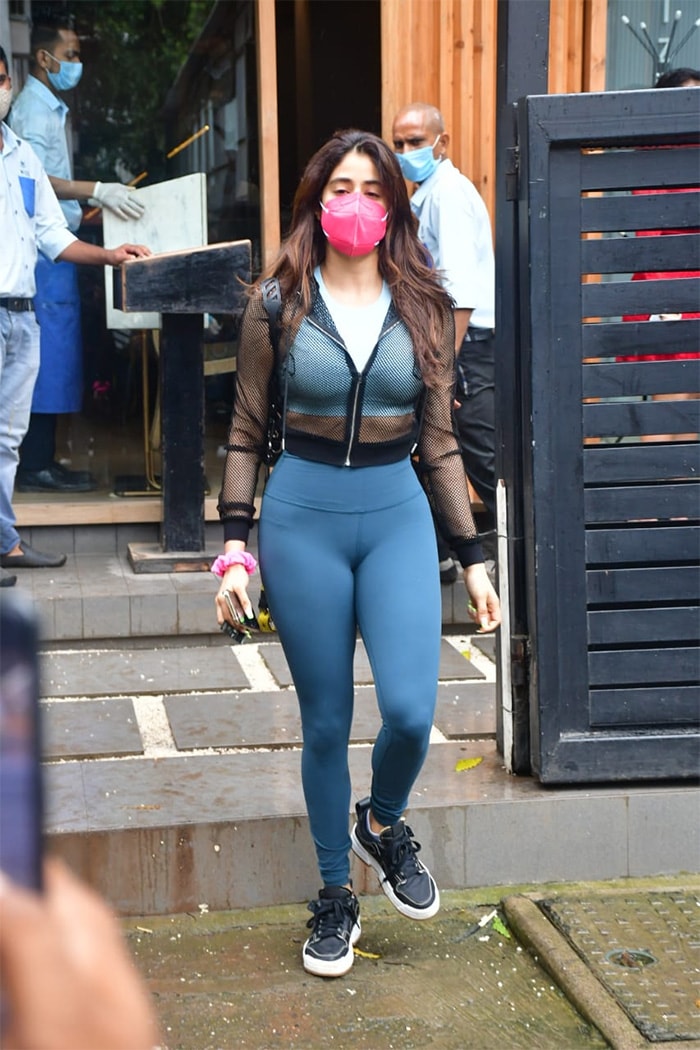 Actress Janhvi Kapoor was on Tuesday spotted in Bandra.