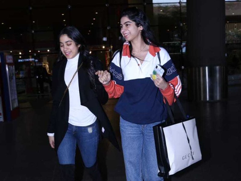 Janhvi and Khushi Kapoor's Quick Guide To Comfortable Airport Looks