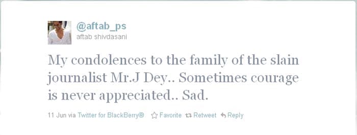 Stars remember J. Dey on Twitter