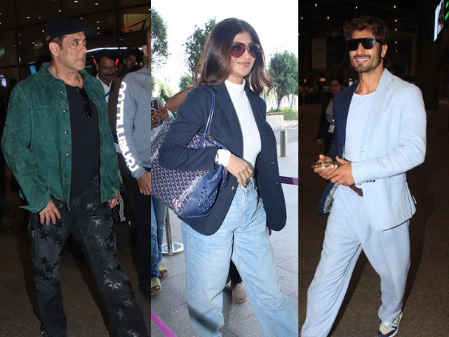 Jet-Set Style: Salman Khan, Shilpa Shetty, Vidyut Jammwal Turn Airport Terminals Into Fashion Runways Jet-Set Style: Salman Khan, Shilpa Shetty, Vidyut Jammwal Turn Airport Terminals Into Fashion Runways