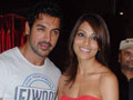 John, Bipasha at <i>Jhootha Hi Sahi</i> premiere