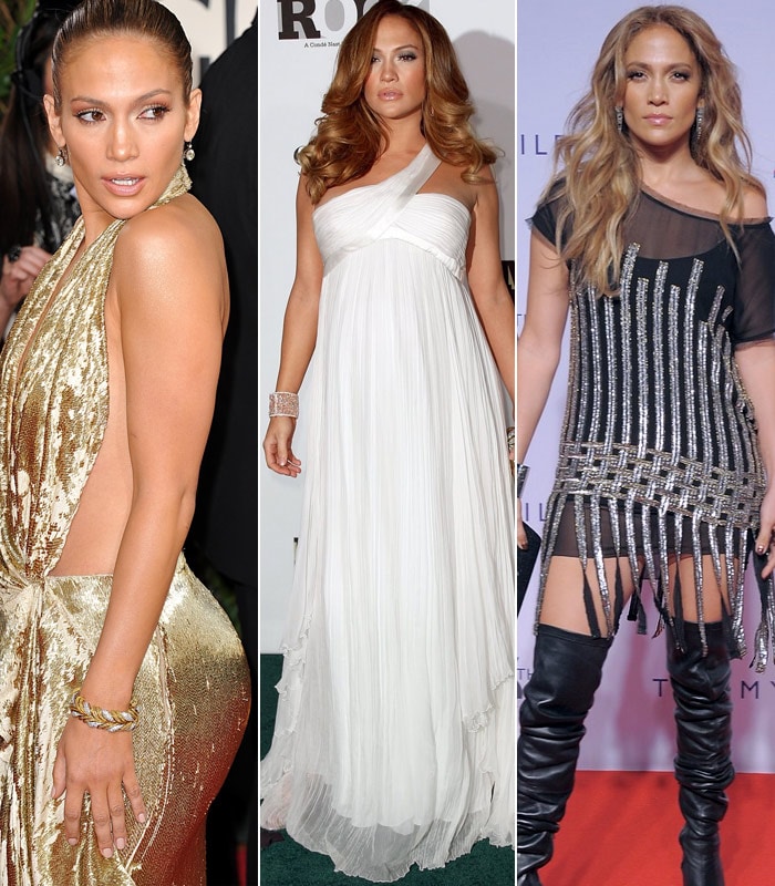 Jen has arguably the most famous bodies in the world, which she showcases in high octane dresses