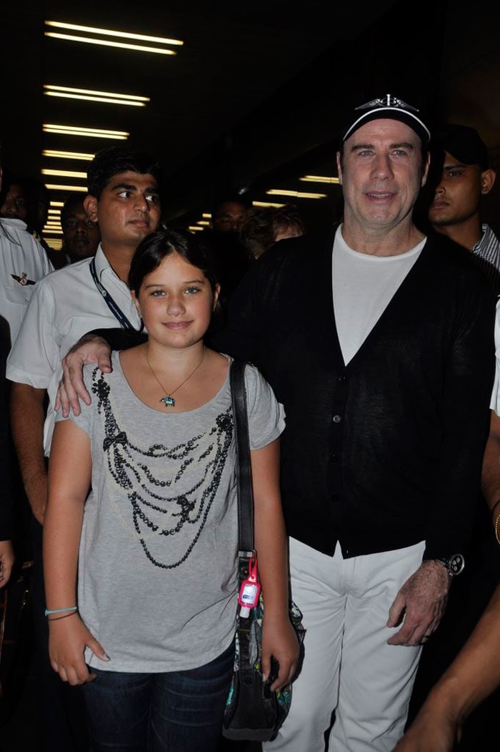 Travolta's visit to Mumbai appears to be an uncanny coincidence for the cast and crew of <I>Action Replayy</I>.