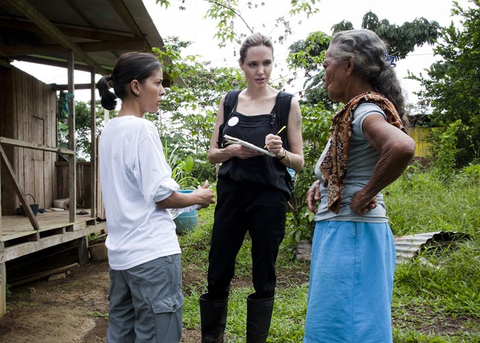 Angelina halts engagement celebrations to visit Ecuador