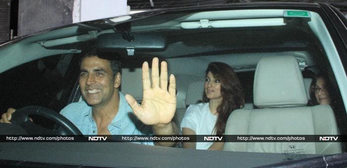 Akshay Takes Wife and Mother-in-Law to a Movie