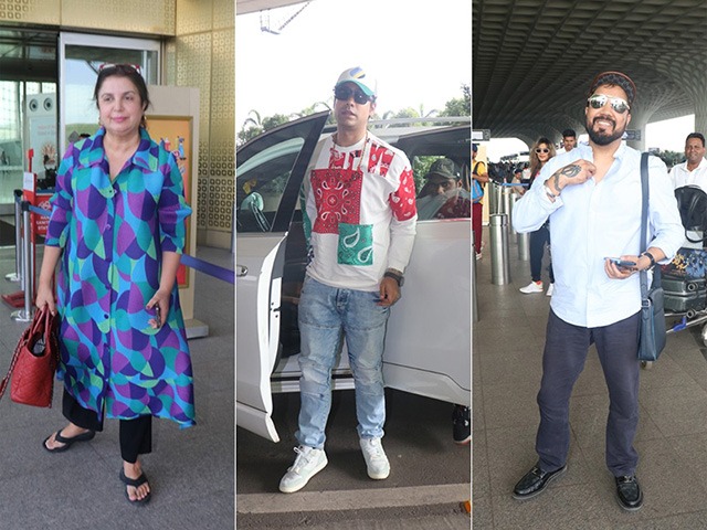 एयरपोर्ट पर नज़र आए जुबिन नौटियाल, मीका सिंह और फराह खान