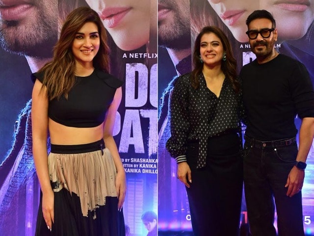 Photo : Kajol-Ajay Devgn And Kriti Sanon Lead Celeb Roll Call At Do Patti Screening