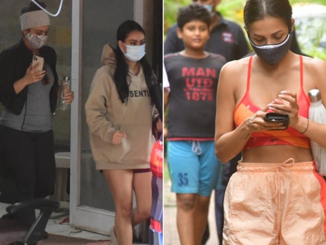 Kajol, Daughter Nysa And Malaika's Gym Routines